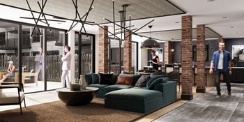 Stylish resident lounge for socializing & relaxing